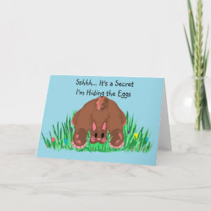 Cartes Pour Fêtes Annuelles Chut... C'est un secret que je cache ...