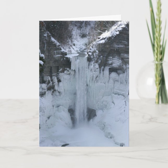 Cartes Pour Fêtes Annuelles Chutes de Taughannock (Devant)