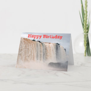 Cartes Pour Fêtes Annuelles Chutes d'Iguazu Brésil / Argentine