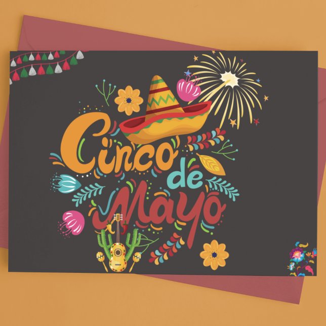 Cartes Pour Fêtes Annuelles Cinco De Mayo (Créateur téléchargé)