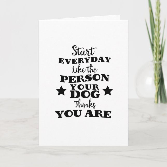 Cartes Pour Fêtes Annuelles Citation amusante de chien de compagnie (Devant)