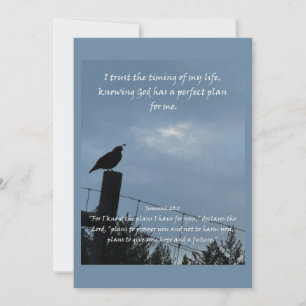 Cartes Pour Fêtes Annuelles Citation d'affirmation chrétienne et Bible corresp