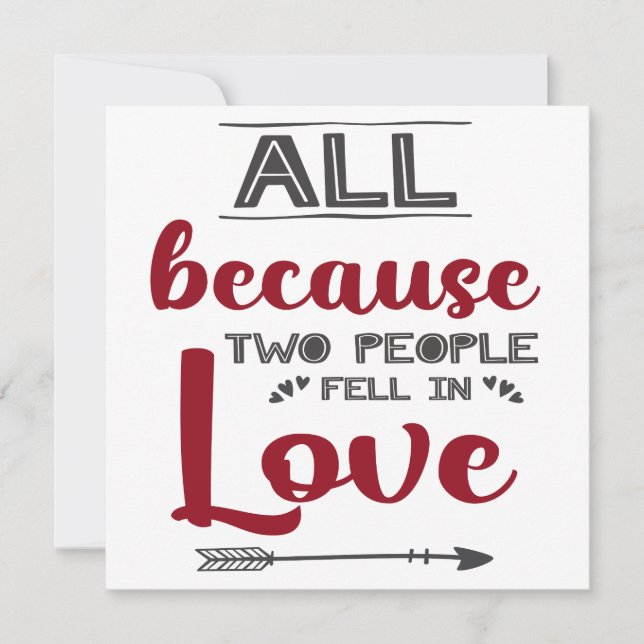 Cartes Pour Fêtes Annuelles Citation d'amour romantique Valentine (Devant)