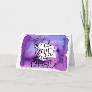 Cartes Pour Fêtes Annuelles Citation de Noël amusante aquarelle