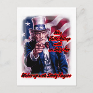 Cartes Pour Fêtes Annuelles Citation drôle de l'oncle patriotique Sam sur un