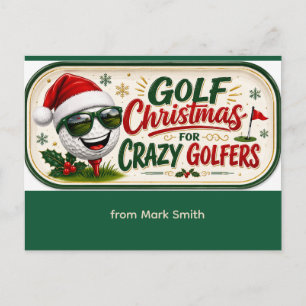 Cartes Pour Fêtes Annuelles Citation drôle de Noël pour golfeurs
