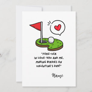 Cartes Pour Fêtes Annuelles Citations drôles de golf pour la Saint-Valentin de