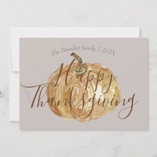 Cartes Pour Fêtes Annuelles Citrouille automne automne feuilles bon thanksgivi