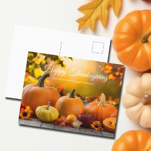 Cartes Pour Fêtes Annuelles Citrouille d'automne du Bon thanksgiving d'entrepr