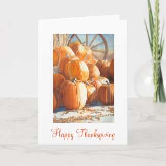 Cartes Pour Fêtes Annuelles Citrouille Thanksgiving