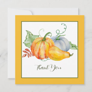 Cartes Pour Fêtes Annuelles Citrouilles aquarelles
