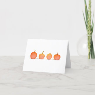 Cartes Pour Fêtes Annuelles Citrouilles d'automne à paillettes dorées