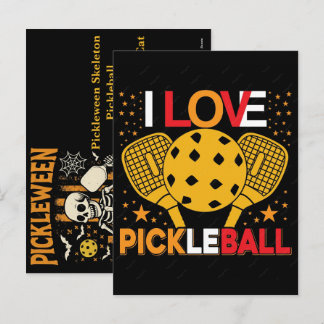Cartes Pour Fêtes Annuelles Citrouilles de Halloween de Pickleween squelette p