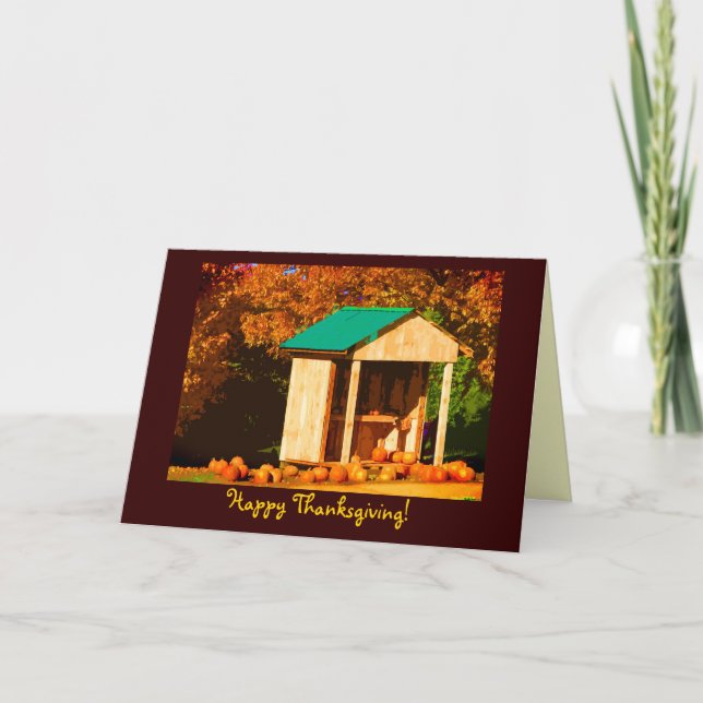 Cartes Pour Fêtes Annuelles Citrouilles de Thanksgiving (Devant)