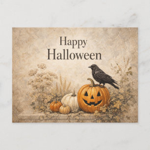 Cartes Pour Fêtes Annuelles Citrouilles orange vintage Halloween