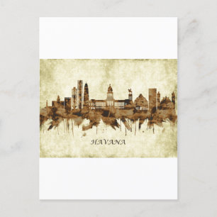 Cartes Pour Fêtes Annuelles Cityscape de Havana