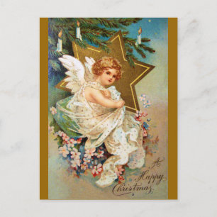 Cartes Pour Fêtes Annuelles Clapsaddle : Noël Ange