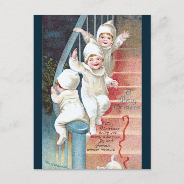 Cartes Pour Fêtes Annuelles Clapsaddle : The Night Before Christmas (Devant)