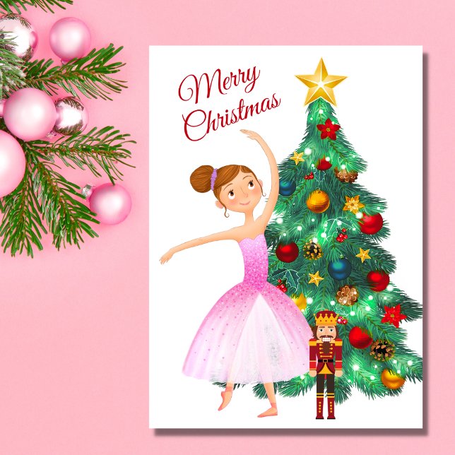 Cartes Pour Fêtes Annuelles Clara Ballerina Christmas Ballet (Créateur téléchargé)