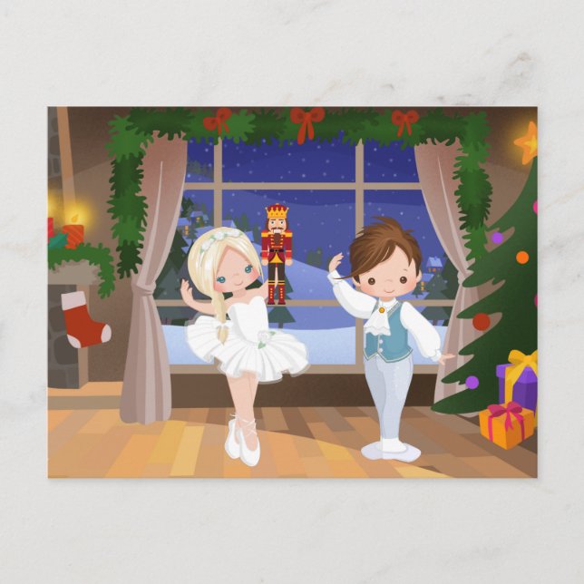 Cartes Pour Fêtes Annuelles Clara et Nutcracker le Stahlbaum House (Devant)