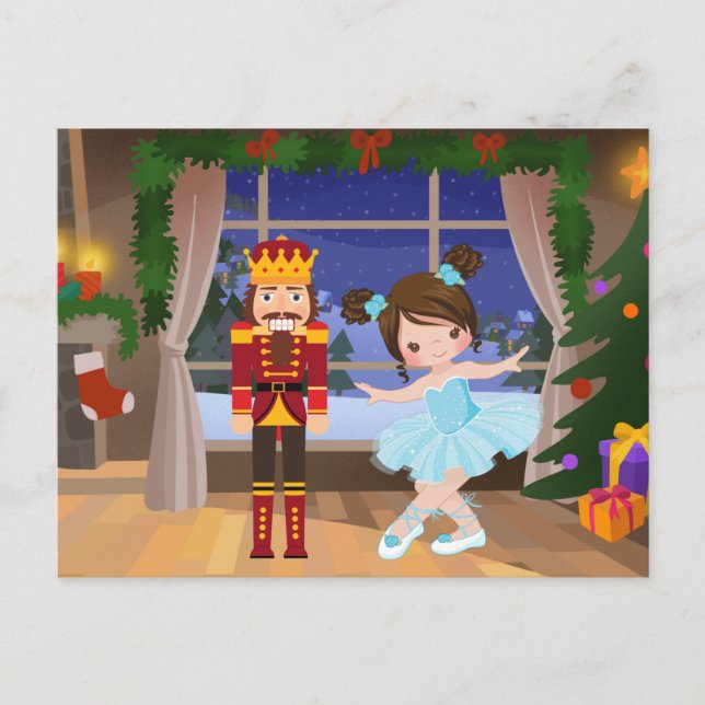 Cartes Pour Fêtes Annuelles Clara et Nutcracker le Stahlbaum House (Devant)