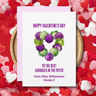 Cartes Pour Fêtes Annuelles Class Valentines MEILLEURS CHOUX DU PATCH Professe