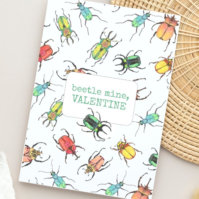 Cartes Pour Fêtes Annuelles Classe Enfants Lovebug Saint Valentin (Créateur téléchargé)