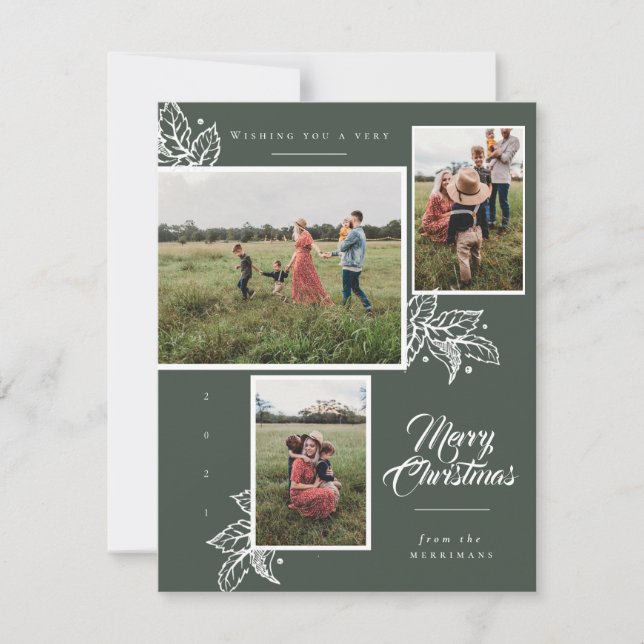 Cartes Pour Fêtes Annuelles Classic multi photo Christmas card (Devant)