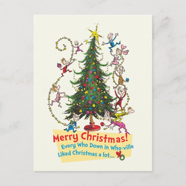 Cartes Pour Fêtes Annuelles Classic The Grinch | Joyeux Noël ! (Devant)