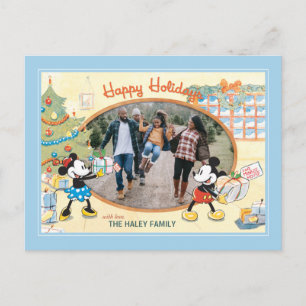 Cartes Pour Fêtes Annuelles Classique Mickey et Minnie : Joyeuses fêtes