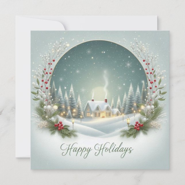 Cartes Pour Fêtes Annuelles Classique personnalisée (Devant)
