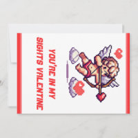 Classique/vintage de la Saint-Valentin 8 bits Cupi