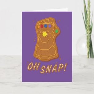Cartes Pour Fêtes Annuelles Classiques Avengers Thanos pain d'épice Oh Snap!