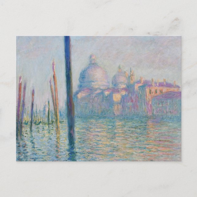 Cartes Pour Fêtes Annuelles Claude Monet Grand Canal Venise Italie Voyage (Devant)