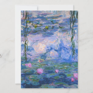 Cartes Pour Fêtes Annuelles Claude Monet - Lys à eau, 1916