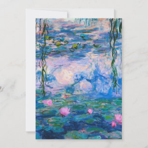 Cartes Pour Fêtes Annuelles Claude Monet - Lys d'eau 1919