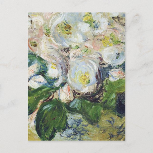 Cartes Pour Fêtes Annuelles Claude Monet - Roses de Noël (Devant)