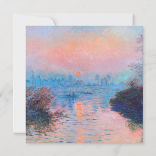 Cartes Pour Fêtes Annuelles Claude Monet - Sunset On The Seine