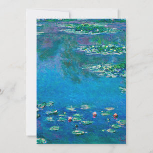 Cartes Pour Fêtes Annuelles Claude Monet - Water Lilies 1906