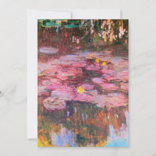 Cartes Pour Fêtes Annuelles Claude Monet - Water Lilies 1917