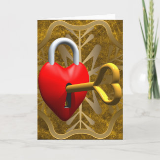 Cartes Pour Fêtes Annuelles Clé de mon coeur