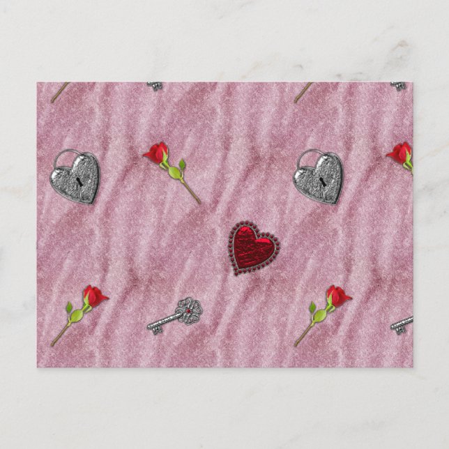 Cartes Pour Fêtes Annuelles Clé de mon coeur Valentine (Devant)