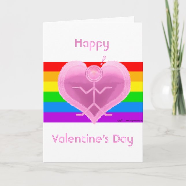 Cartes Pour Fêtes Annuelles Clio Valentine's Pride Card (Devant)