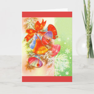 Cartes Pour Fêtes Annuelles cloches de Noël