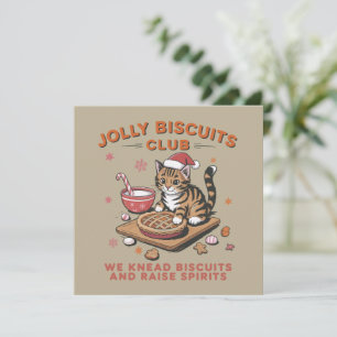 Cartes Pour Fêtes Annuelles Club de biscuits joyeux pour amateur de chats de N