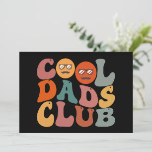 Cartes Pour Fêtes Annuelles Club des papas cool Papa Fête des Pères Rétro Groo