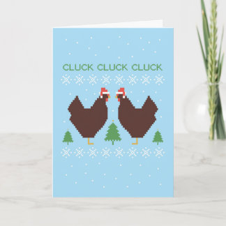 Cartes Pour Fêtes Annuelles Cluck, cluck, cluck