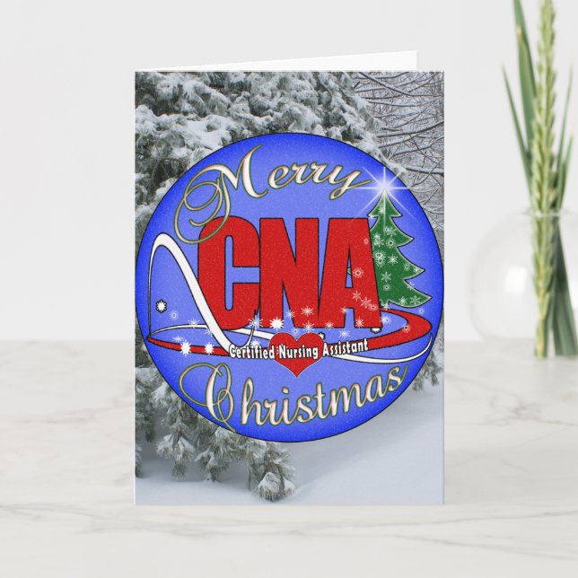 CARTES POUR FÊTES ANNUELLES CNA CHRISTMAS - ADJOINTE AUX INFIRMIÈRES CERTIFIÉE (Devant)