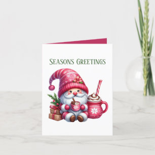 Cartes Pour Fêtes Annuelles Cocaca gnome Joyeuses Fêtes ajouter un message