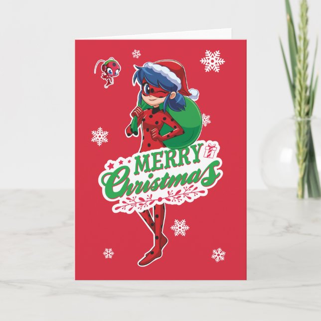 Cartes Pour Fêtes Annuelles Coccinelle | Joyeux Noël (Devant)